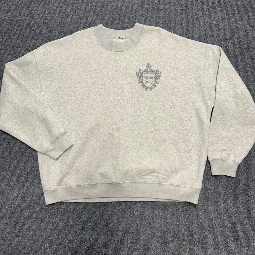 Abercrombie & Fitch Women’s Soft AF Fleece Crewneck Sweatshirt Vail Colorado L